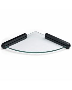 Cannes Étagère douche - Verre / Noir Mat
