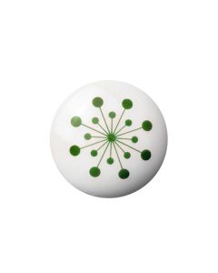 Flower Bouton / Crochet En Porcelaine - Verte - Anne Black