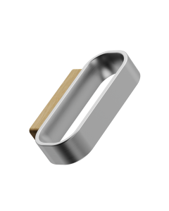 Race Bouton - Chêne / Aspect Acier Inoxydable
