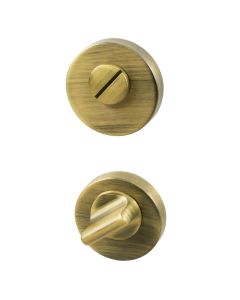 Rosace de porte de toilette R-E - Bronze Antique