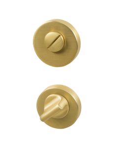 Rosace de porte de toilette R-E - Laiton Brossé