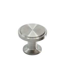 Uno Bouton - Aspect Acier Inoxydable Brossé - 30 mm