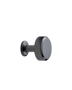 Villa Round Bouton - Nickel Noir