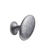 Oval Simple Bouton - Gris Antique