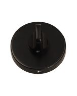 Round Premium Line Rosace de porte de toilette - Noir